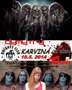 Pozvánka na koncert DYMYTRY + TCHOŘI 10.5 Karviná