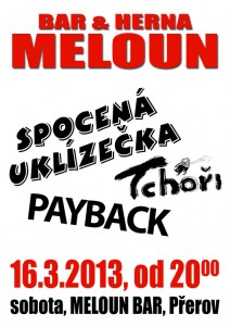 POZVÁNKA NA MELOUNA 16.3 v sobotu